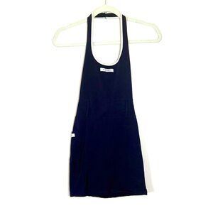 Navy Blue Halter Dress by My Baby Made It
